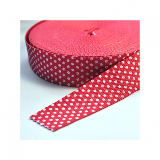 Bag belt with dots rouge GB02