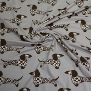 Tissus jersey coton bio Paapii Design chien Raksu