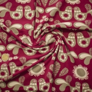 Paapii design Ikasyr organic cotton fabrics soulbird